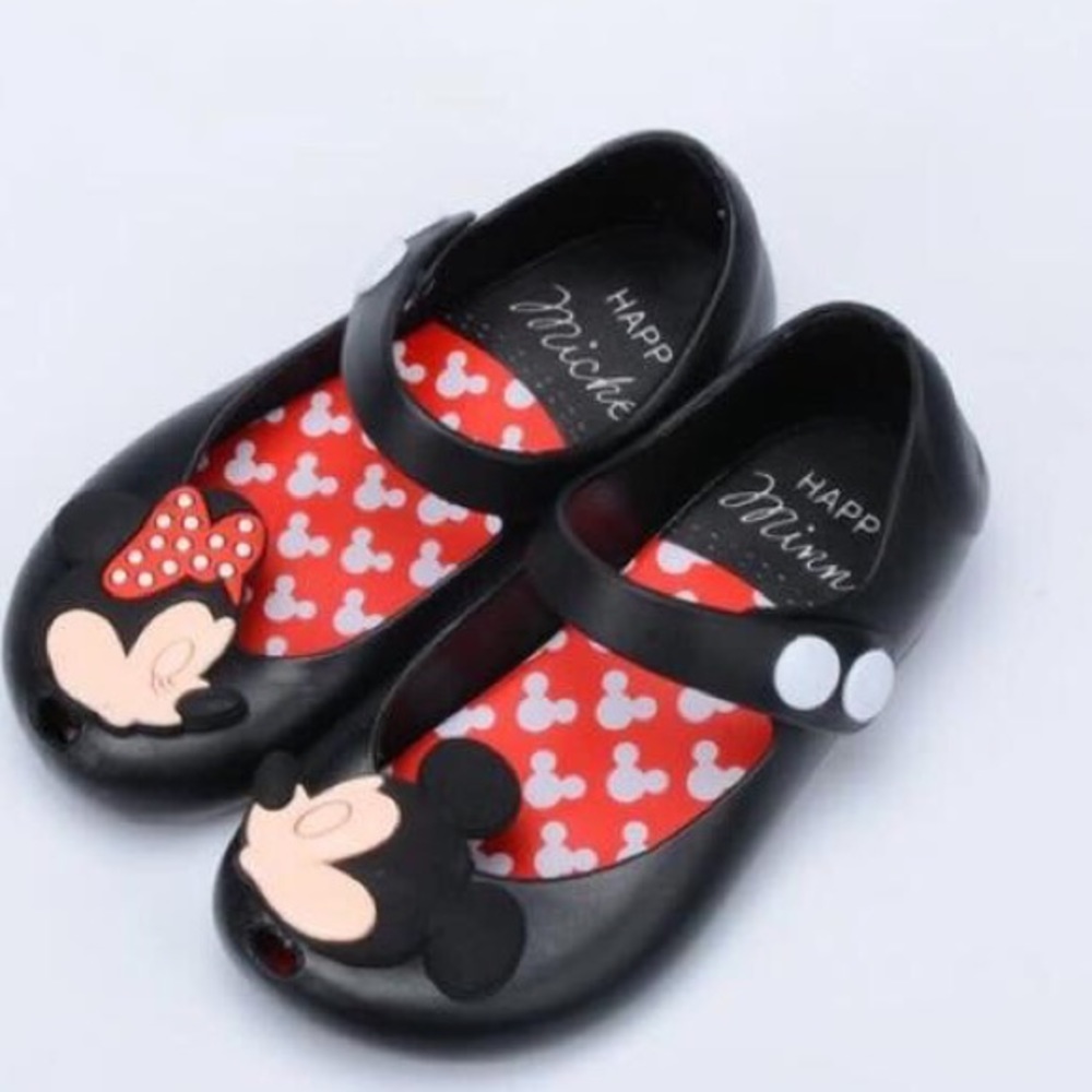 Minnie and Mickey shoes.